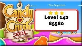 Candy Crush Soda Saga Level 142 85580 points No Boosters