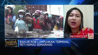 Banjir Rob Lumpuhkan Terminal Peti Kemas Semarang
