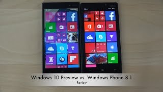 Windows 10 Preview vs. Windows Phone 8.1 - Review (4K)