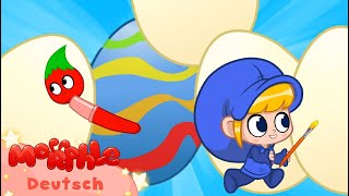 Morphle | Ostern 4: Dinosauriereier bemalen | Karikatur für Kinder | Mila und Morphle auf Deutsch