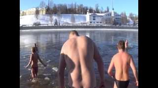 Купание на крещение 2014.  Bathing at the baptism 2014