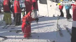 Girl nine years skier WOW