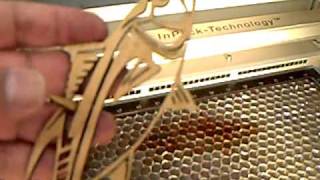 Mubarak Demonstrating -Trotec Laser Engraving, Cutting and Marking using the Speedy 300 45 watt