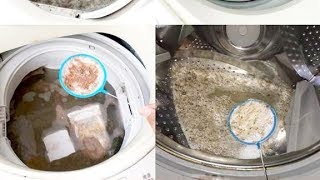 家里的洗衣机真的很脏吗？小伙网购9块9清洁剂现场试验：都是套路
