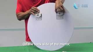 Frame less Mirror Round Step by Step installation By Fab Glass and Mirror