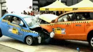 Audi Q7 Vs. Fiat 500 Crash Test