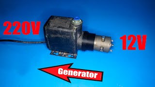 DIY 220v generator from old water pump
