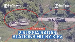 The Armed Forces of Ukraine shows footage of destroying 2 Russian war radar stations near Bakhmut