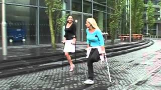 Amputee Natalie and pretender Melanie