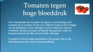 tomaten tegen hoge bloeddruk