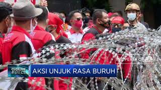 Ratusan Buruh Kembali Melakukan Aksi Unjuk Rasa Tolak UU Ciptaker