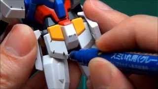 Gundam AGE Part 3 - panel lines (& bring your own music 'cos ASMR) ガンダム AGE-1 ノーマル