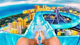 Вот так АКВАПАРК! | Офигенно отдохнули  |  All water slides in Water park and playground
