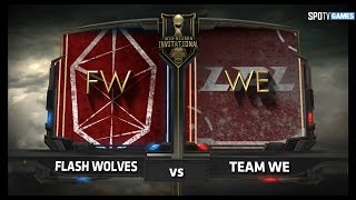 FLASH WOLVES vs TEAM WE [17.05.14] 2017 LoL MSI