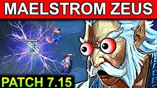 NEW PATCH 7.15 CARRY ZEUS 2x MAELSTROM DOTA 2 NEW META GAMEPLAY #98 (NEW UPDATE)