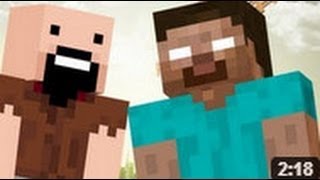 Нотч vs Хиробрин. Эпичная Рэп Битва в Майнкрафте!