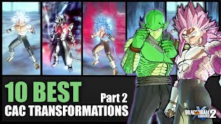Best Transformations for Cac / Custom Character (Part 2) | Dragon Ball Xenoverse 2 MODS