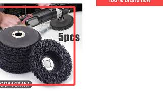 Black Poly Strip Disc Wheel Paint Rust Fast Removal Clean Grinding Abrasive Tools