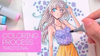 ★ [DAHLIA] - Copic Coloring Process