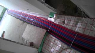 Водяной теплый пол и отопление в квартире из трубы REHAU смесительный и коллекторные узлы VALTEC