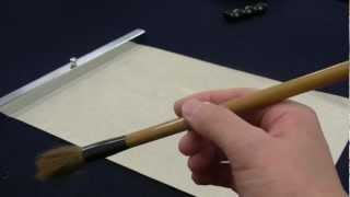 【超簡単！】正しい筆の持ち方＆墨汁の付け方 How to hold the brush＆Handling of  ink