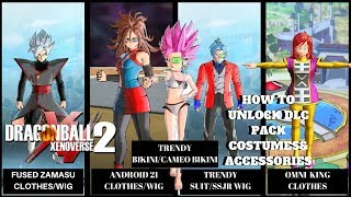 DRAGON BALL XENOVERSE 2 HOW TO GET DLC PACK 6 COSTUMES AND TRENDY SUIT/ ANDROID 21 OUTFIT