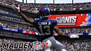 Madden NFL 17 Carreira Treinador (Giants) #05: ODELL BECKHAM APRONTOU DE NOVO!