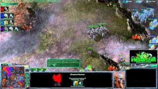 Starcraft 2 - 2v2: (Z)vGODieN, (T)Roots vs. (P)Wuzzle, (T)LivingJester