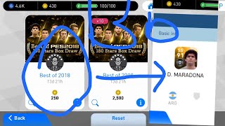 Best of PES 2018 180 stars box draw black ball tricks!