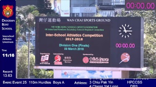 Inter-school D1 Athletics Competition 2018 Day 3 Livestream (AM) 學界D1田徑比賽2018 Day 3 直播 （AM）