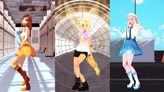 [MMD] BIRTHDAY [MODEL TEST (Modern! Rapunzel, Elsa, & Anna)]