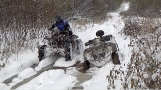 ATV Пермь. На квадроциклах по первому снегу. BRP Renegade CF MOTO X6