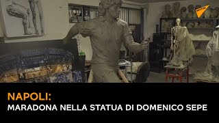 Napoli: Maradona nella statua di Domenico Sepe