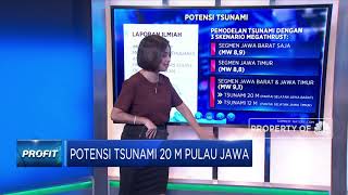Potensi Tsunami 20 Meter Pulau Jawa