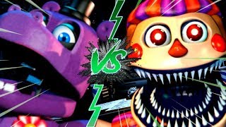 NIGHTMARE BB VS MR. HIPPO - La Liga de FNAF | FIVE NIGHTS AT FREDDY'S ULTIMATE CUSTOM NIGHT J2