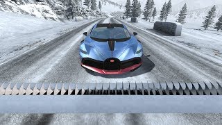 Sharp Spikes Strip against Cars Crashes #2 - Beamng drive
