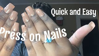 Press on Nails | Quick and Easy | First Time Doing