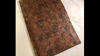 DIY Faux Leather Journal with Cross Stitch Binding