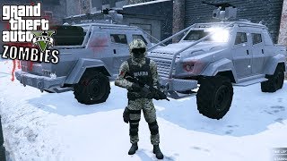 GTA 5|ZOMBIE VS MARINA ARMADA #9 - NIEVE EN GTA V|EdgarFtw