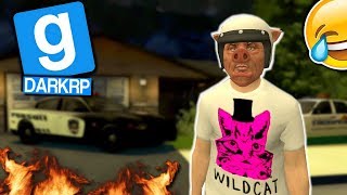 MISKINE JE LE FAIS RAGER IL CRI COMME UN MALADE ! GMOD DarkRP