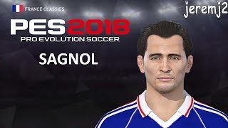 W. SAGNOL Face + stats edit PES 2018 ou 2019 (France classics)