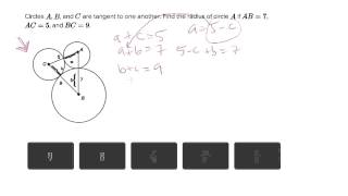 6455 Finding radius using tangent circles