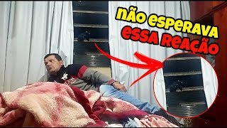 TROLLEI MEU  PAI COM A MÃO FALSA  * DEU MERDA *