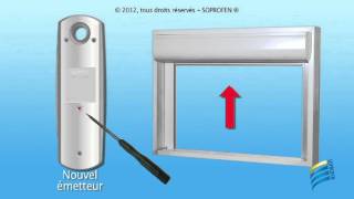 Comment remplacer un émetteur sur moteur RTS (Soprofen)