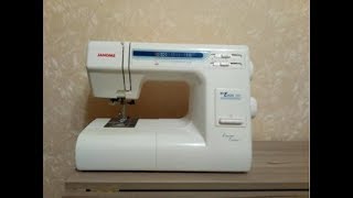 Как заправить нижнюю нить в швейную машину Janome My Excel 1221