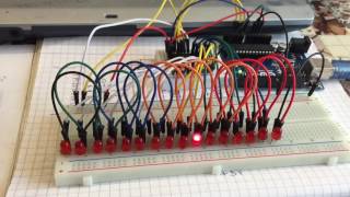 Arduino и микросхема К155ИД3 - Бегущий огонёк