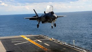 F-35B. Взлет и посадка с универсального десантного корабля типа «Америка» LHA 6