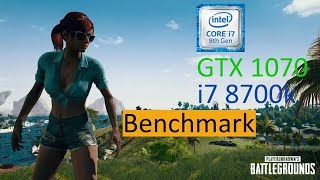 Sanhok PUBG Benchmark GTX 1070 & 8700k