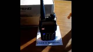 My "new"survival radio  the Baofeng uv-5r