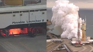 JAXA H3 static fire test of the first stage